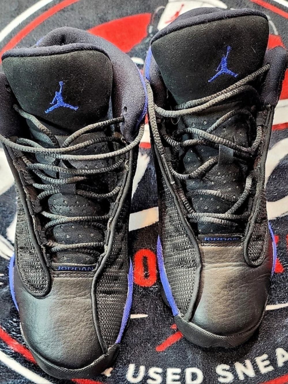 Jordan 13 Retro Sneakers Black & Blue US 5.5Y